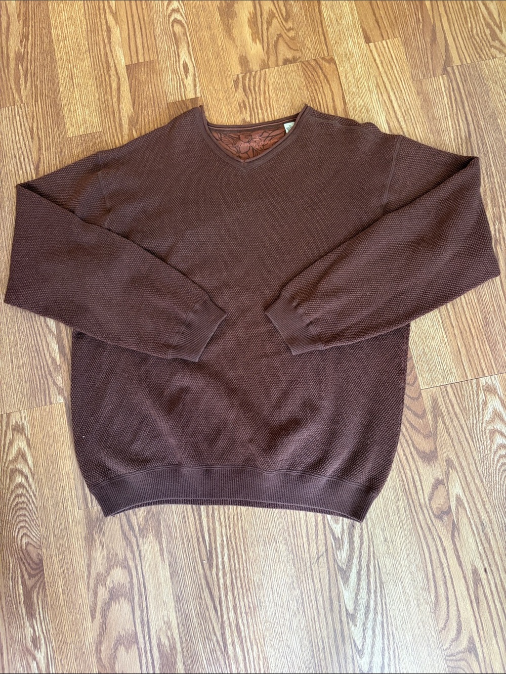 Tommy Bahama Men's Brown V-Neck Sweater